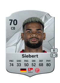 Jamil Siebert Rare 70 OVR