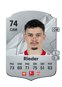 Fabian Rieder Rare 74 OVR