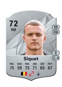 Hugo Siquet Rare 72 OVR