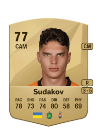 Heorhii Sudakov Common 77 OVR