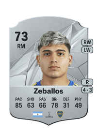 Exequiel Zeballos Rare 73 OVR