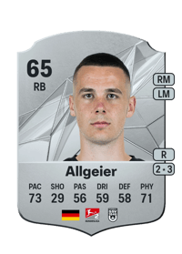Bastian Allgeier Rare 65 OVR