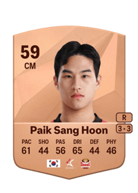 Paik Sang Hoon Common 59 OVR