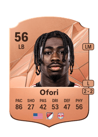 Curtis Ofori Rare 56 OVR