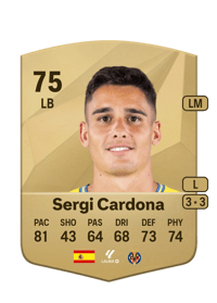 Sergi Cardona Common 75 OVR