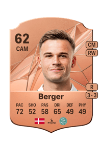 Sofus Berger Rare 62 OVR