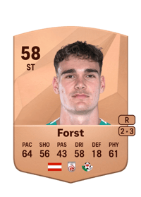Justin Forst Common 58 OVR