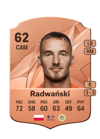 Adam Radwański Rare 62 OVR