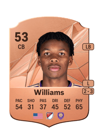 Thomas Williams Rare 53 OVR
