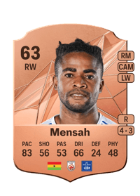 Paul Mensah Rare 63 OVR