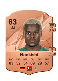 Abdenego Nankishi Rare 63 OVR