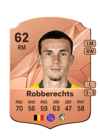 Milan Robberechts Rare 62 OVR