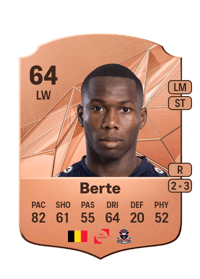 Mohamed Berte Rare 64 OVR