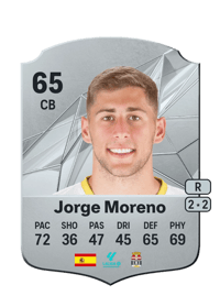Jorge Moreno Rare 65 OVR