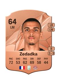 Karim Zedadka Rare 64 OVR