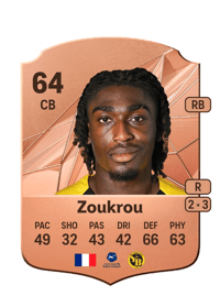 Tanguy Zoukrou Rare 64 OVR