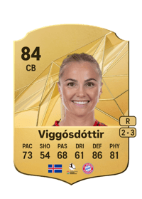 Glódís Perla Viggósdóttir Rare 84 OVR