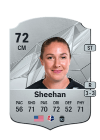 Delanie Sheehan Rare 72 OVR