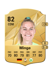 Janina Minge Rare 82 OVR