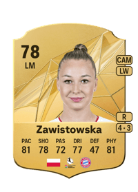 Weronika Zawistowska Rare 78 OVR