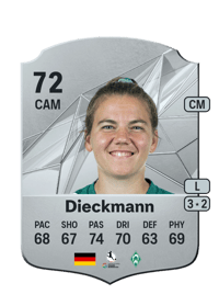 Rieke Dieckmann Rare 72 OVR