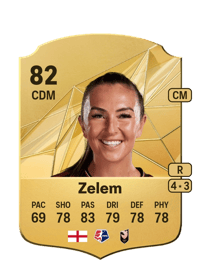 Katie Zelem Rare 82 OVR