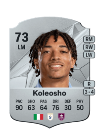 Luca Warrick Koleosho Rare 73 OVR