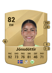 Sveindís Jane Jónsdóttir Common 82 OVR