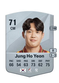 Jung Ho Yeon Common 71 OVR
