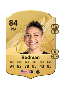 Trinity Rodman Rare 84 OVR