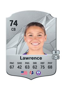 Carrie Lawrence Rare 74 OVR