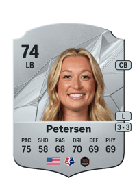 Courtney Petersen Rare 74 OVR