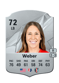 Mallory Weber Rare 72 OVR