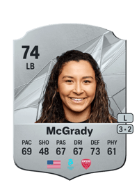 Tegan McGrady Rare 74 OVR