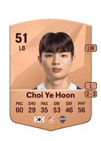 Choi Ye Hoon Common 51 OVR