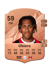 Zech Obiero Rare 59 OVR