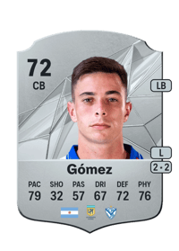 Valentín Gómez Rare 72 OVR