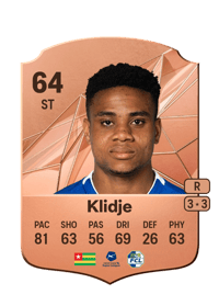 Thibault Klidje Rare 64 OVR
