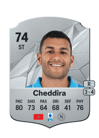 Walid Cheddira Rare 74 OVR