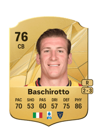 Federico Baschirotto Rare 76 OVR