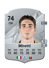 Fabio Miretti Rare 74 OVR