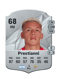 Gianluca Prestianni Rare 68 OVR