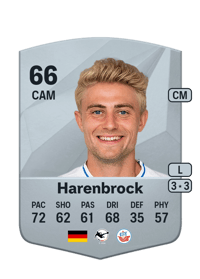 Cedric Harenbrock Common 66 OVR