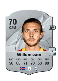 Willum Þór Willumsson Rare 70 OVR