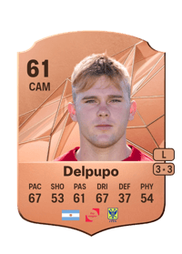 Isaías Delpupo Rare 61 OVR