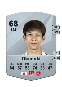 Kanji Okunuki Common 68 OVR
