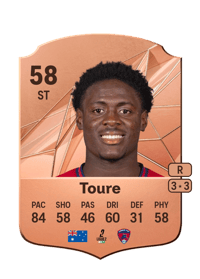 Musa Toure Rare 58 OVR