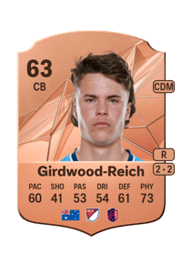 Jake Girdwood-Reich Rare 63 OVR