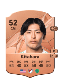 Sota Kitahara Rare 52 OVR