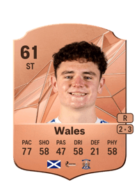 Bobby Wales Rare 61 OVR